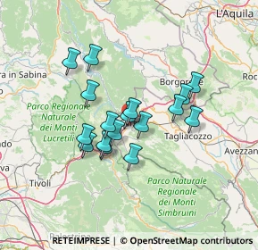 Mappa Via Tiburtina Valeria Km 70, 67061 Carsoli AQ, Italia (11.15765)