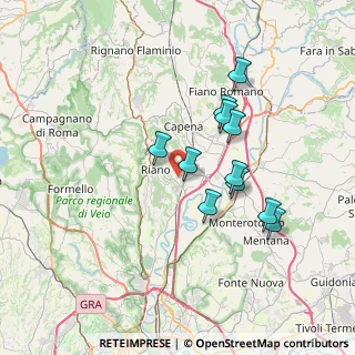 Mappa Via di Valle Braccia, 00060 Riano RM, Italia (6.49182)