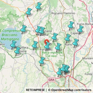 Mappa Via delle Porcineta, 00060 Formello RM, Italia (9.5945)