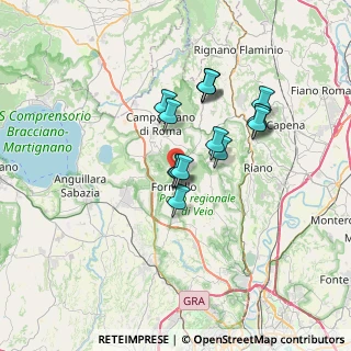 Mappa Via delle Porcineta, 00060 Formello RM, Italia (5.824)