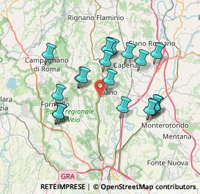 Mappa Via Flaminia Km 24, 00060 Riano RM, Italia (6.997)