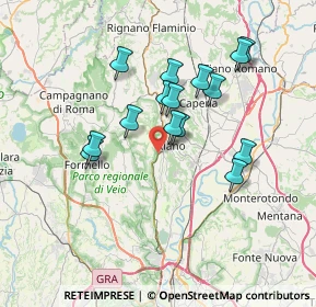 Mappa Via Flaminia Km 24, 00060 Riano RM, Italia (6.60667)