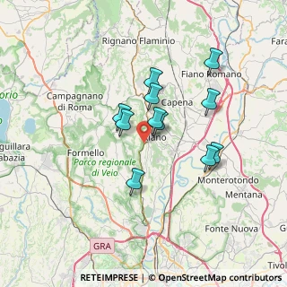 Mappa Via Flaminia Km 24, 00060 Riano RM, Italia (5.87273)