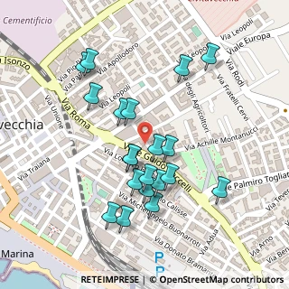 Mappa Via Etruria, 00053 Civitavecchia RM, Italia (0.2365)