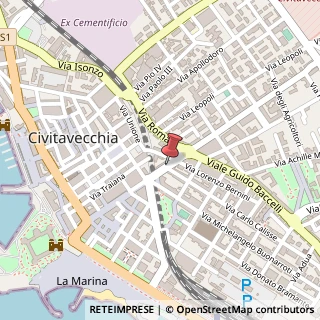 Mappa Via Carlo Calisse,  1, 00053 Civitavecchia, Roma (Lazio)