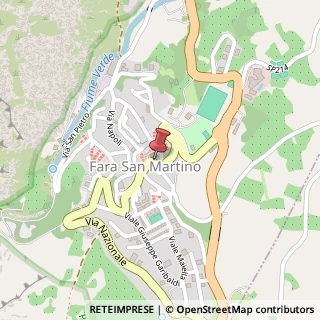 Mappa Largo Piano dei Santi, 37, 66015 Fara San Martino, Chieti (Abruzzo)