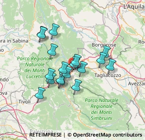 Mappa Autostrada dei Parchi, 67061 Carsoli AQ, Italia (11.64389)