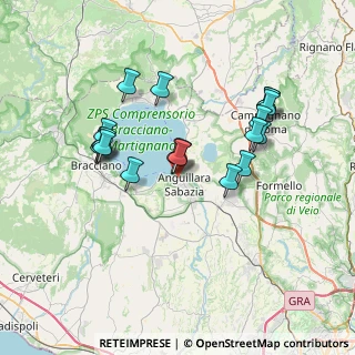 Mappa Via Gran Sasso, 00061 Anguillara Sabazia RM, Italia (6.98421)