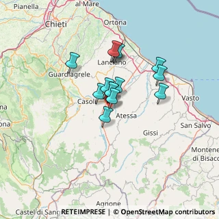 Mappa Contrada Parruccia, 66044 Archi CH, Italia (9.88429)