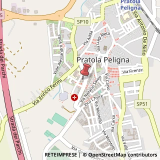 Mappa Via Circonvallazione Occidentale, 10, 67035 Pratola Peligna, L'Aquila (Abruzzo)