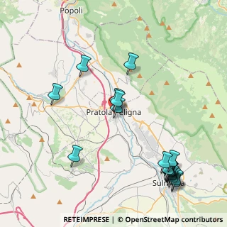 Mappa Vico del Forno, 67035 Pratola Peligna AQ, Italia (5.32333)