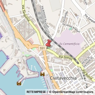 Mappa Via Isonzo,  10, 00053 Civitavecchia, Roma (Lazio)