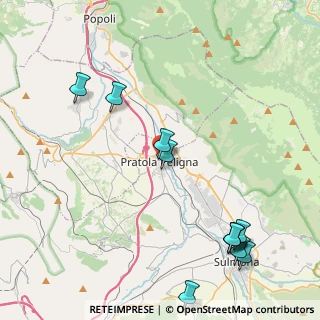 Mappa Via Vittorio Veneto, 67035 Pratola Peligna AQ, Italia (5.51364)