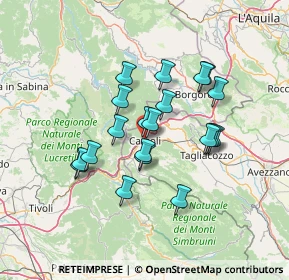 Mappa Circonvallazione Turano, 67061 Carsoli AQ, Italia (11.961)