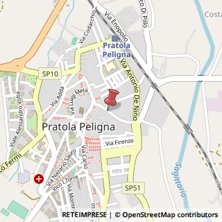 Mappa Via Antonio Gramsci, 100, 67035 Pratola Peligna, L'Aquila (Abruzzo)