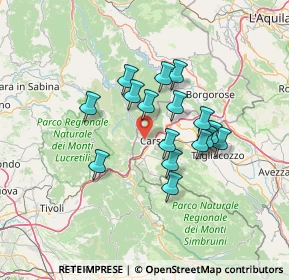 Mappa Via Turanense, 67061 Carsoli AQ, Italia (11.47938)