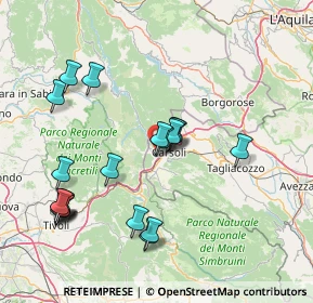 Mappa Via Turanense, 67061 Carsoli AQ, Italia (17.2045)