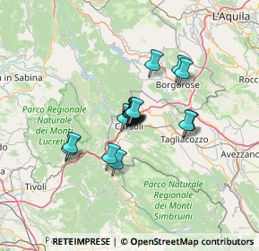 Mappa Via valeria, 67061 Carsoli AQ, Italia (8.85188)