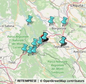 Mappa Via valeria, 67061 Carsoli AQ, Italia (8.80737)