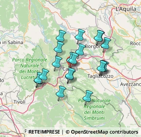 Mappa Via valeria, 67061 Carsoli AQ, Italia (11.9475)