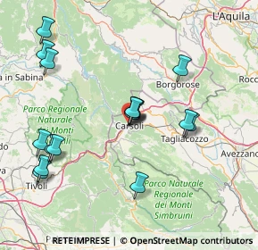 Mappa Via Tiburtina Valeria km 75, 67061 Carsoli AQ, Italia (17.01313)