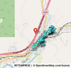 Mappa A24 Roma-l'Aquila-Teramo, 67061 Carsoli AQ, Italia (0.375)