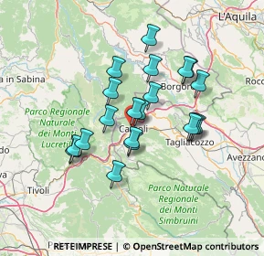 Mappa A24 Roma-l'Aquila-Teramo, 67061 Carsoli AQ, Italia (11.978)