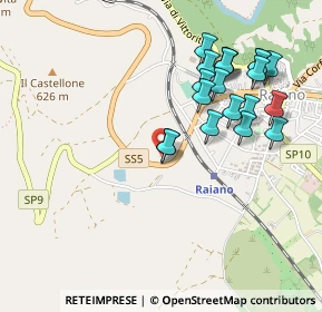 Mappa Castelvecchio Subequo, 67027 Raiano AQ, Italia (0.5255)