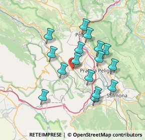 Mappa Castelvecchio Subequo, 67027 Raiano AQ, Italia (6.73625)