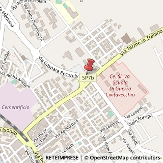 Mappa Piazzale Frati Cappuccini, 00053 Civitavecchia RM, Italia, 00053 Civitavecchia, Roma (Lazio)