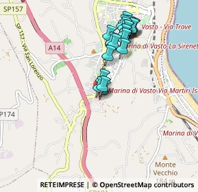 Mappa Via Cardone, 66054 Vasto CH, Italia (0.9245)