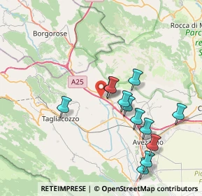 Mappa Autostrada dei Parchi, 67062 Magliano de' Marsi AQ, Italia (7.89833)