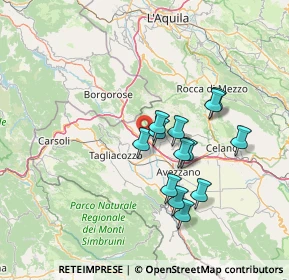 Mappa Autostrada dei Parchi, 67062 Magliano de' Marsi AQ, Italia (12.69615)