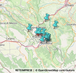 Mappa SP10, 67027 Raiano AQ, Italia (7.65909)