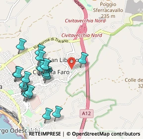 Mappa Via Carlo Fontana, 00053 Civitavecchia RM, Italia (1.2555)