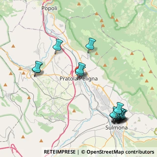Mappa Via IV Novembre, 67035 Pratola Peligna AQ, Italia (5.43222)