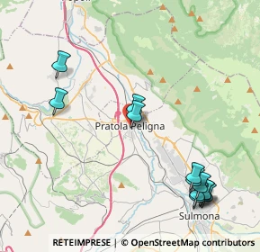 Mappa Via IV Novembre, 67035 Pratola Peligna AQ, Italia (5.16667)