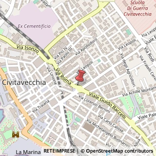 Mappa Largo Monsignore Giacomo D'Ardia, 18, 00053 Civitavecchia, Roma (Lazio)
