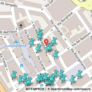 Mappa Via Granari, 00053 Civitavecchia RM, Italia (0.07037)