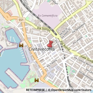 Mappa Via dei Bastioni,  6, 00053 Civitavecchia, Roma (Lazio)