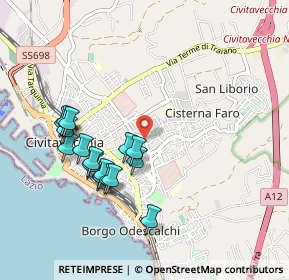 Mappa Via Giotto, 00053 Civitavecchia RM, Italia (0.97625)