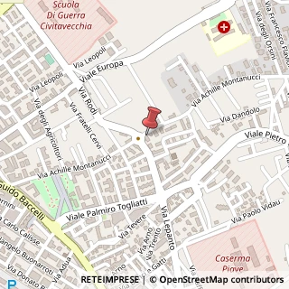Mappa Via Achille Montanucci, 27, 00053 Civitavecchia, Roma (Lazio)