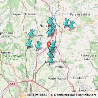 Mappa SP 18a, 00060 Capena RM, Italia (5.52929)