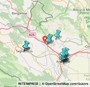 Mappa Autostrada Torano-Pescara, 67062 Magliano de' Marsi AQ, Italia (7.42714)