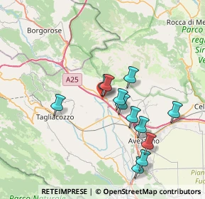 Mappa Autostrada Torano-Pescara, 67062 Magliano de' Marsi AQ, Italia (7.03167)