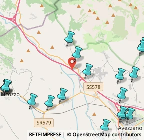 Mappa Autostrada Torano-Pescara, 67062 Magliano de' Marsi AQ, Italia (6.553)