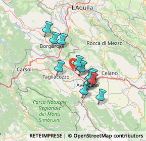 Mappa Autostrada Torano-Pescara, 67062 Magliano de' Marsi AQ, Italia (10.418)