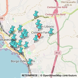 Mappa Via Pietro Bernardini, 00053 Civitavecchia RM, Italia (1.223)