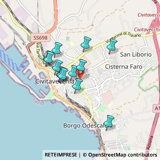 Mappa Via Arcangelo Nicolao, 00053 Civitavecchia RM, Italia (0.75923)