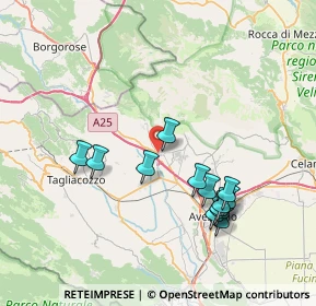 Mappa Via Cicolana, 67062 Magliano de' Marsi AQ, Italia (7.80769)